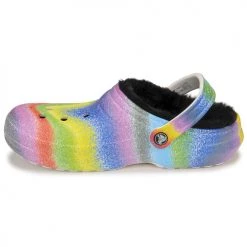 Chaussures Sabots Crocs CLASSIC LINED SPRAY DYE CLOG Multicolore -Mules Soldes2022 22802716 500 D