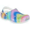 Chaussures Femme Sabots Crocs CLASSIC SPRAY DYE CLOG Blanc / Multicolore -Mules Soldes2022 22802718 500 A