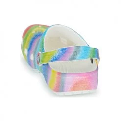 Chaussures Femme Sabots Crocs CLASSIC SPRAY DYE CLOG Blanc / Multicolore -Mules Soldes2022 22802718 500 E