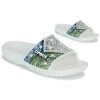 Chaussures Femme Claquettes Crocs CLASSIC CROCS BANDANA SLIDE Blanc / Multicolore -Mules Soldes2022 22802722 500 A