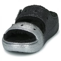 Chaussures Femme Mules Crocs CLASSIC COZZZY GLITTER SANDAL Noir / Argent 9 Chaussures Femme Mules Crocs CLASSIC COZZZY GLITTER SANDAL Noir / Argent -Mules Soldes2022 22802723 500 C