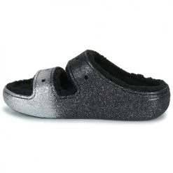 Chaussures Femme Mules Crocs CLASSIC COZZZY GLITTER SANDAL Noir / Argent 10 Chaussures Femme Mules Crocs CLASSIC COZZZY GLITTER SANDAL Noir / Argent -Mules Soldes2022 22802723 500 D