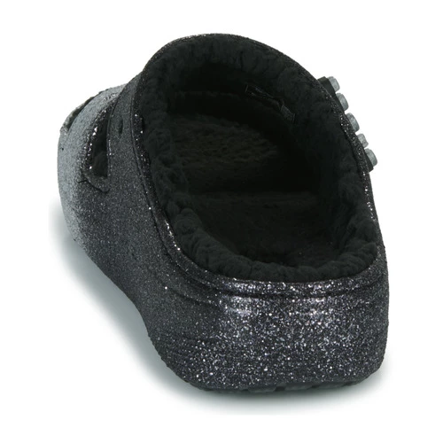 Chaussures Femme Mules Crocs CLASSIC COZZZY GLITTER SANDAL Noir / Argent 7 Chaussures Femme Mules Crocs CLASSIC COZZZY GLITTER SANDAL Noir / Argent – Image 5
