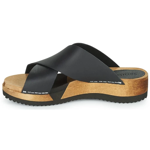 Chaussures Femme Sabots Sanita WOOD-TIDA Noir 6 Chaussures Femme Sabots Sanita WOOD-TIDA Noir – Image 4