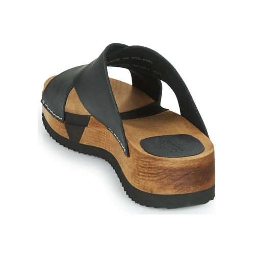 Chaussures Femme Sabots Sanita WOOD-TIDA Noir 7 Chaussures Femme Sabots Sanita WOOD-TIDA Noir – Image 5