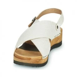 Chaussures Femme Sabots Sanita WOOD-VENA Beige -Mules Soldes2022 23095427 500 C