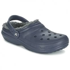 Chaussures Sabots Crocs CLASSIC LINED CLOG Marine / Gris