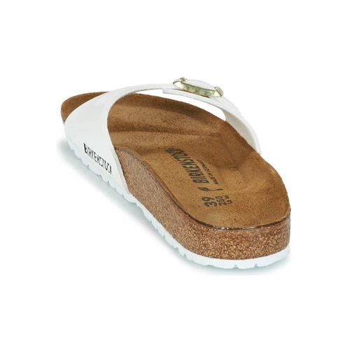Chaussures Femme Mules Birkenstock MADRID Blanc / Doré 7 Chaussures Femme Mules Birkenstock MADRID Blanc / Doré – Image 5