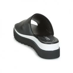 Chaussures Femme Mules Gabor SORIEUX Noir / Blanc -Mules Soldes2022 6644702 500 E