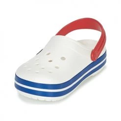 Chaussures Sabots Crocs CROCBAND Blanc / bleu/ rouge -Mules Soldes2022 6695672 500 C