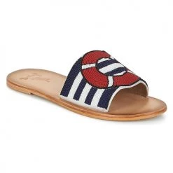 Chaussures Femme Mules Miss L'Fire ALL ABOARD Marine