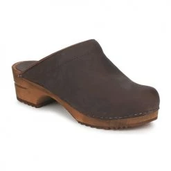 Chaussures Femme Sabots Sanita CHRISSY OPEN Marron