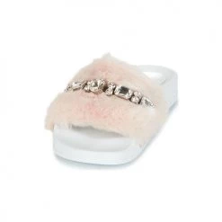 Chaussures Femme Claquettes André DIADEME Blanc -Mules Soldes2022 8399198 500 C