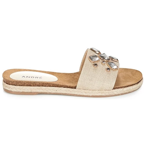 Chaussures Femme Mules André LUCKY Ecru 4 Chaussures Femme Mules André LUCKY Ecru – Image 2