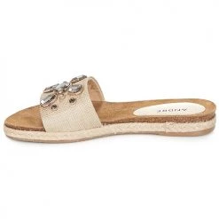 Chaussures Femme Mules André LUCKY Ecru 10 Chaussures Femme Mules André LUCKY Ecru -Mules Soldes2022 8399215 500 D
