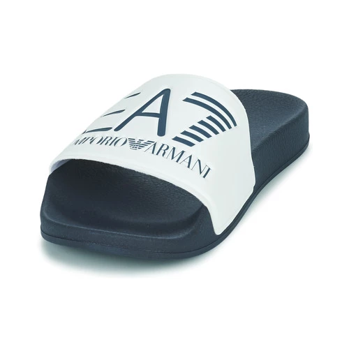 Chaussures Claquettes Emporio Armani EA7 SEA WORLD VISIBILITY SLIPPER Blanc / Marine 5 Chaussures Claquettes Emporio Armani EA7 SEA WORLD VISIBILITY SLIPPER Blanc / Marine – Image 3